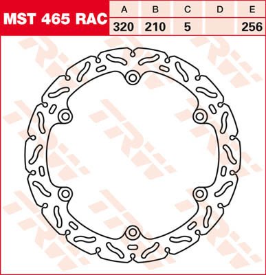Bremsscheibe starr MST465RAC