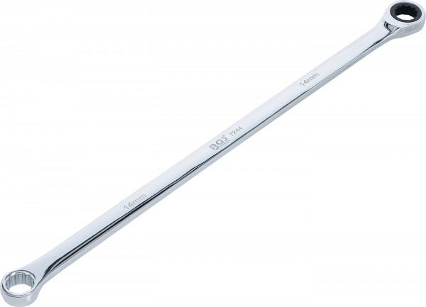 Ratschenring- und Ringschlüssel extra lang SW 14 mm