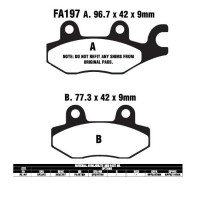 EBC SFA197 HH SC Bremsbeläge passend für Suzuki & Kawasaki EBC SFA197 HH SC Bremsbeläge passend für Suzuki & Kawasaki
