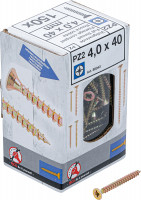 Mehrzweckschrauben Kreuzschlitz PZ2 4,0 x 40 mm 150 Stück Mehrzweckschrauben Kreuzschlitz PZ2 4,0 x 40 mm 150 Stück