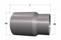 Reduzierstück passend für CSR-ESD004 Endschalldämpfer 50mm Reduzierstück passend für CSR-ESD004 Endschalldämpfer 50mm