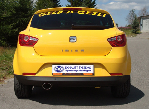 Seat Ibiza 6J Endschalldämpfer - 115x85 Typ 32, Sportendschalldämpfer, Sportauspuff, Auto Tuning