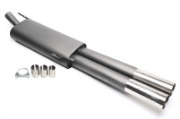 TA Technix Sportendschalldämpfer 2x76mm passend für VW Golf III Variant, Vento TA Technix Sportendschalldämpfer 2x76mm passend für VW Golf III Variant, Vento