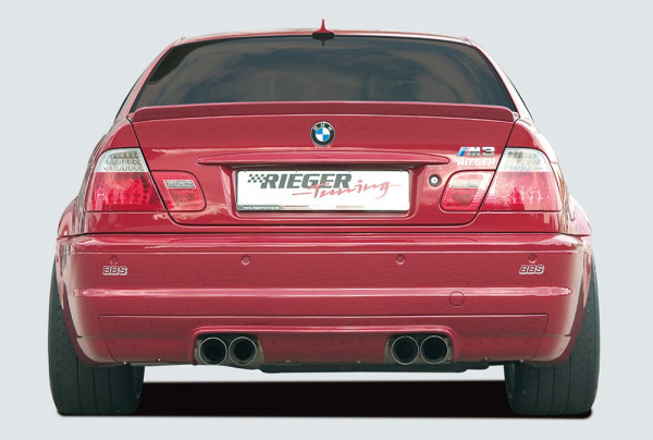 Rieger Heckeinsatz CS-Look matt schwarz für BMW 3er E46 M3 Coupé 06.00-