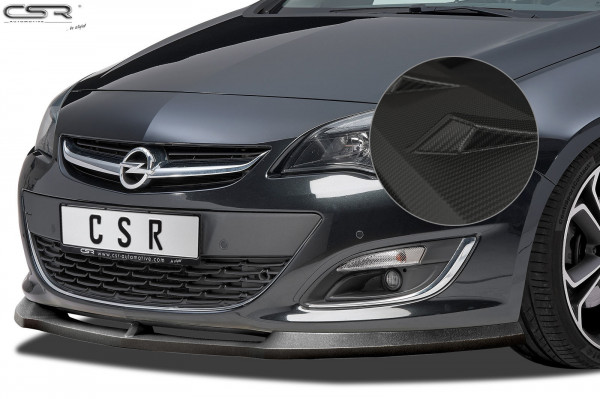 Cup-Spoilerlippe mit ABE für Opel Astra J CSL311-M Carbon Look Matt