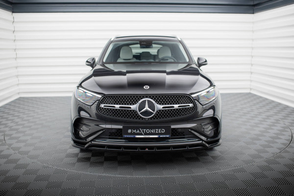 Front Ansatz Für Mercedes-Benz GLC AMG-Line X254 Schwarz Hochglanz