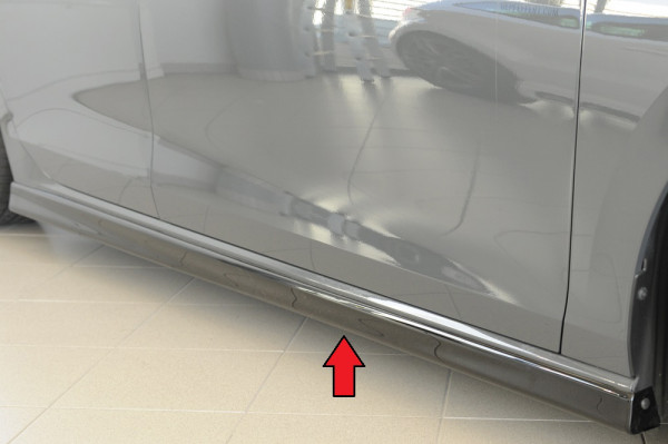 Rieger Seitenschweller rechts (XS) glanz schwarz für VW Golf 8 GTI 5-tür. 08.20-