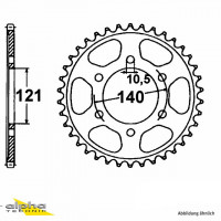 Kettenrad Aluminium passend für MOTO MORINI Z-40 Kettenrad Aluminium passend für MOTO MORINI Z-40