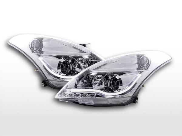 Scheinwerfer Set Daylight LED TFL-Optik Suzuki Swift 10-13 chrom