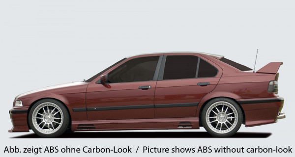 Rieger Seitenschweller rechts carbon look für BMW 3er E36 Lim. 01.90-12.99