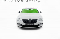 Front Ansatz V.1 Für Skoda Superb Liftback / Combi Mk3 Schwarz Hochglanz