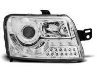 Scheinwerfer passend für Fiat Panda 03-12 Tageslicht Chrom Scheinwerfer passend für Fiat Panda 03-12 Tageslicht Chrom