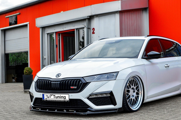 Cup Frontspoilerlippe mit Wings für Skoda Octavia RS NX ab Bj.2020-