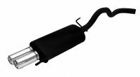Ulter Sportauspuff passend für Volkswagen Polo Typ 6N 1995–2001 mit 2 Endrohren rund Ø80 Ulter Sportauspuff passend für Volkswagen Polo Typ 6N 1995–2001 mit 2 Endrohren rund Ø80