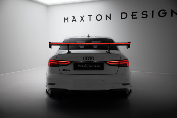Carbon Spoiler With Internal Brackets Uprights + LED Audi A3 / A3 S-Line / S3 / RS3 Limousine 8V / 8
