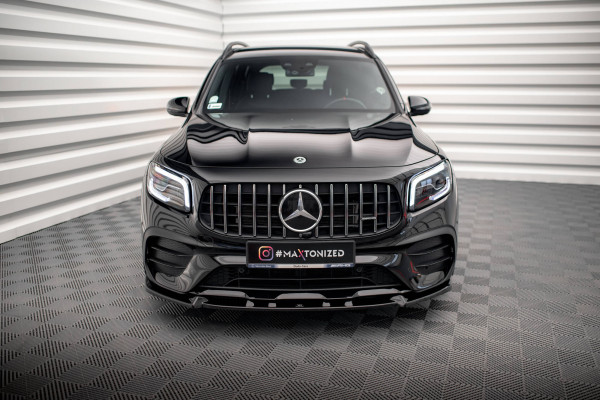 Front Ansatz V.1 Für Mercedes-AMG GLB 35 X247 Schwarz Hochglanz