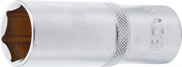 BGS Steckschlüssel-Einsatz Sechskant, tief 21 mm | Antrieb Innenvierkant 12,5 mm (1/2 Zoll)