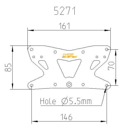 MG Biketec Kennzeichenhalter passend für Kawasaki Z 125 ab 2018