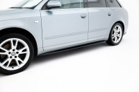 Seitenschweller Ansatz Für V.1 Für Audi S4 / A4 / A4 S-Line B6 / B7 Schwarz Hochglanz