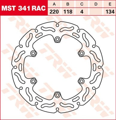 Bremsscheibe starr MST341RAC