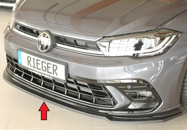 Rieger Spoilerschwert matt schwarz für VW Polo (AW) GTI 5-tür. 06.21- (ab Facelift)