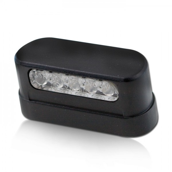 LED-Kennzeichenbeleuchtung Free, schwarz, Alu Kabellänge ca. 400mm, E-geprüft, Kennzeichenbeleuchtung, Beleuchtung, Motorrad Tuning