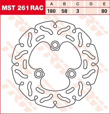 Bremsscheibe starr MST261RAC