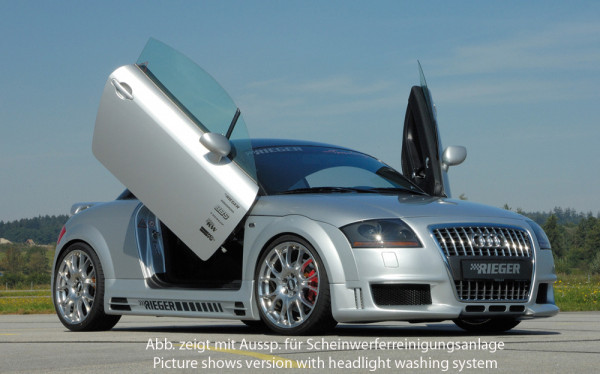 Rieger Spoilerstoßstange R-Frame matt schwarz für Audi TT (8N) Roadster