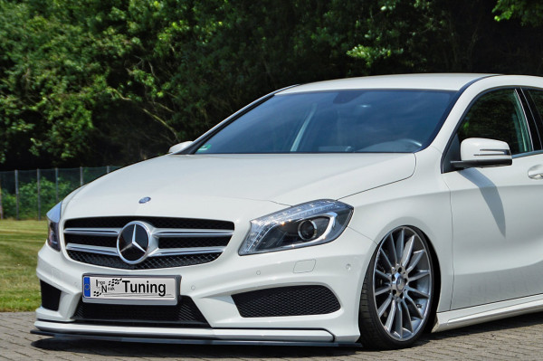 Spoilerschwert Frontspoiler ABS Mercedes CLA AMG-Line W117 + Shootingbrake ABE