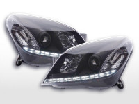 Scheinwerfer Set Daylight LED Tagfahrlicht passend für Opel Astra H 2004–2009 schwarz Scheinwerfer Set Daylight LED Tagfahrlicht passend für Opel Astra H 2004–2009 schwarz