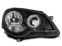 Scheinwerfer Angel Eyes schwarz passend für VW Polo 9N3 04.05-09 Scheinwerfer Angel Eyes schwarz passend für VW Polo 9N3 04.05-09