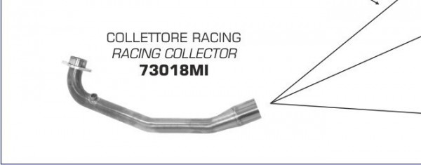 Arrow Krümmer ohne Kat passend für Kymco XCITING 400i S 18-19