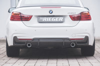 Rieger Heckeinsatz (nur 435i) carbon look für BMW 4er F32 (3C) Coupé (3-tür.) 11.12-06.15 (bis Face