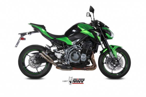 MIVV Double Gun Titan Endschalldämpfer passend für Kawasaki Z 900 / Z 900 A2