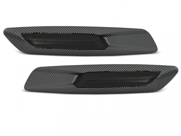 Blinker getönt LED Carbon F10 Style passend für BMW E60 / E90 / E92 / E82