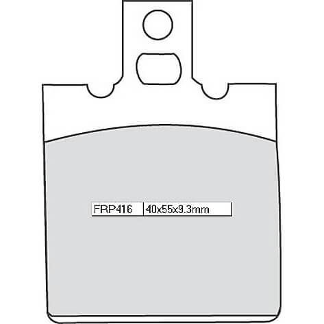 FERODO Bremsbelag FRP 416 Platinum mit ABE