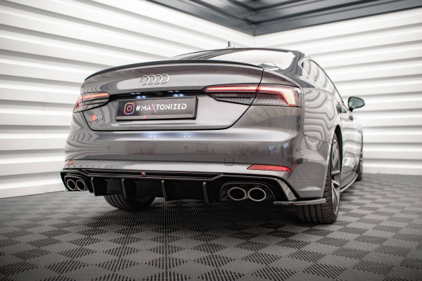 Heck Ansatz Flaps Diffusor passend für Audi S5 Coupe / Sportback F5