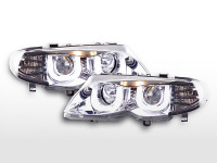 Scheinwerfer Set Daylight LED TFL-Optik chrom passend für BMW 3er E46 Limo/Touring 02-05 Rechtslenke Scheinwerfer Set Daylight LED TFL-Optik chrom passend für BMW 3er E46 Limo/Touring 02-05 Rechtslenke
