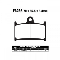 EBC FA236 Bremsbeläge passend für Triumph Motorräder EBC FA236 Bremsbeläge passend für Triumph Motorräder