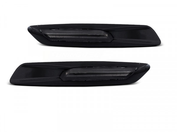 Blinker getönt glänzend schwarz LED F10 Style passend für BMW E60 / E90 / E92 / E82
