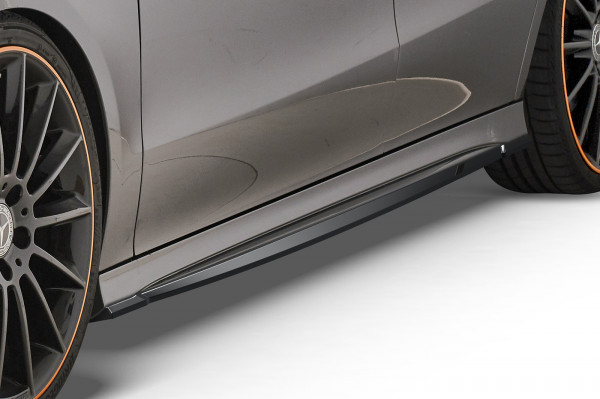 Seitenschweller für Mercedes Benz CLA C118 / X118 AMG-Line SS470 Schwarz Strukturiert