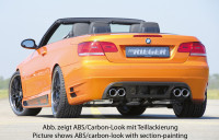 Rieger Heckansatz carbon look für BMW 3er E93 Cabrio 03.07-02.10 (bis Facelift) Ausführung: Schwarz matt