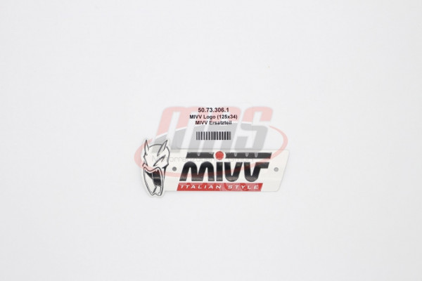 MIVV Logo 125x34 mm ohne Nieten Ersatzteil
