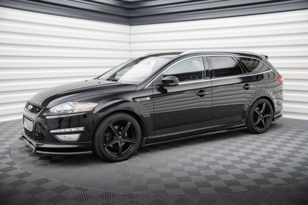 Seitenschweller Ansatz Für Ford Mondeo ST-Line Limousine Mk4 Facelift Schwarz Hochglanz