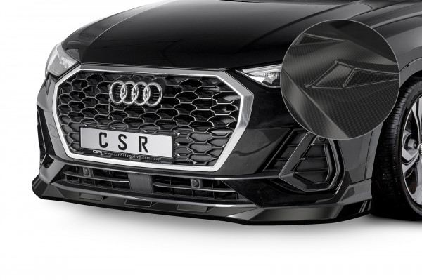 Cup-Spoilerlippe für Audi Q3 (Typ F3) CSL485-C Carbon Look Hochglanz