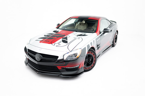 Front Ansatz V.2 Für Mercedes-Benz SL 63 AMG R231 Schwarz Hochglanz