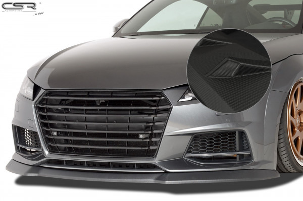 Cup-Spoilerlippe mit ABE für Audi TTS FV/8S CSL320-M Carbon Look Matt