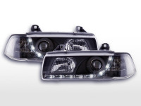 Scheinwerfer Set Daylight LED Tagfahrlicht passend für BMW 3er E36 Limousine 92-98 schwarz Scheinwerfer Set Daylight LED Tagfahrlicht passend für BMW 3er E36 Limousine 92-98 schwarz