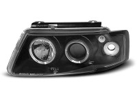 Scheinwerfer Angel Eyes schwarz passend für VW Passat B5 3B 11.96-08.00 Scheinwerfer Angel Eyes schwarz passend für VW Passat B5 3B 11.96-08.00