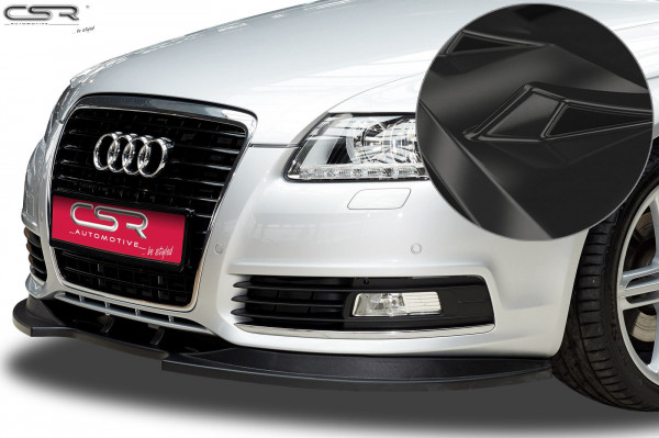 Cup-Spoilerlippe mit ABE für Audi A6 4F S-Line CSL106-G Schwarz Hochglanz